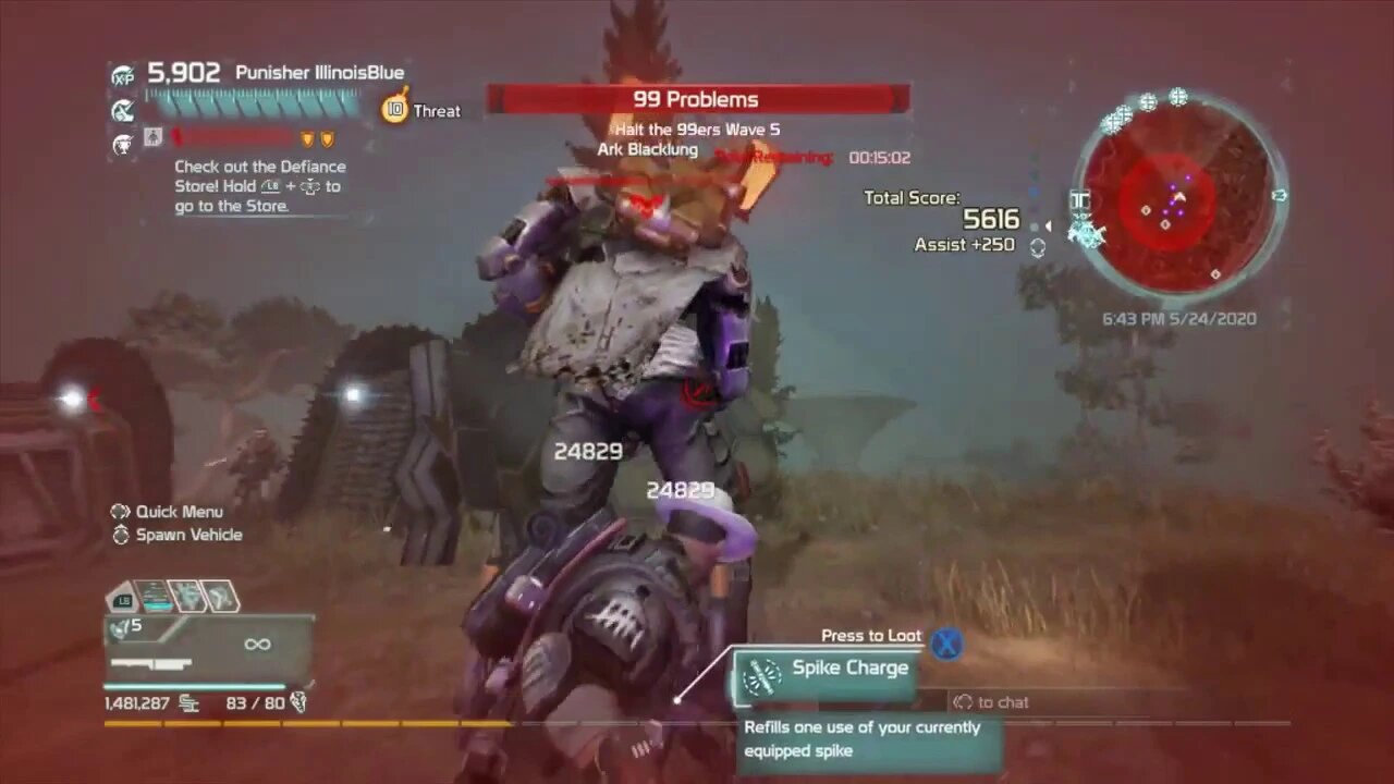 The Punisher of Defiance / Last Day, beat 99ner Major Arkfall / Fireworks!