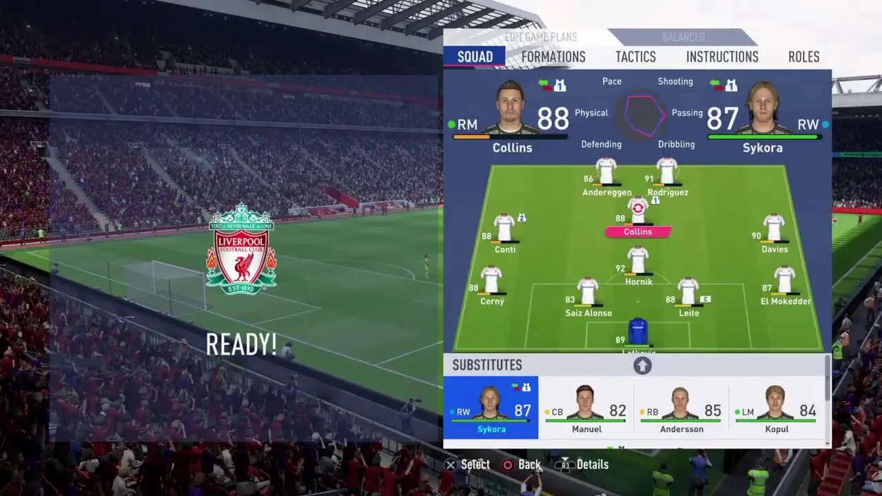 Nottingham Forest S:12 2029-2030 EPL Match 9 @ Liverpool (4-3-1)