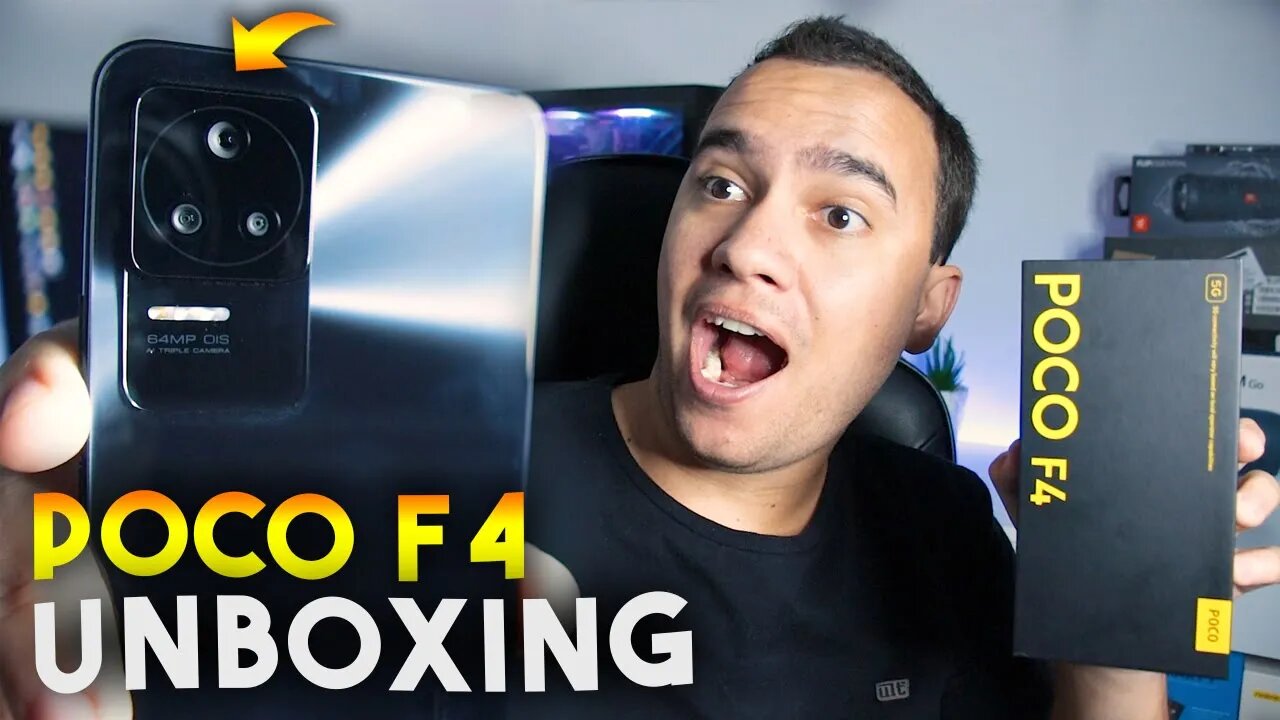 Poco F4, com 67W, WIFI 6 e 64MP CÂMERA, esse a XIAOMI ACERTOU!! Unboxing e Impressões