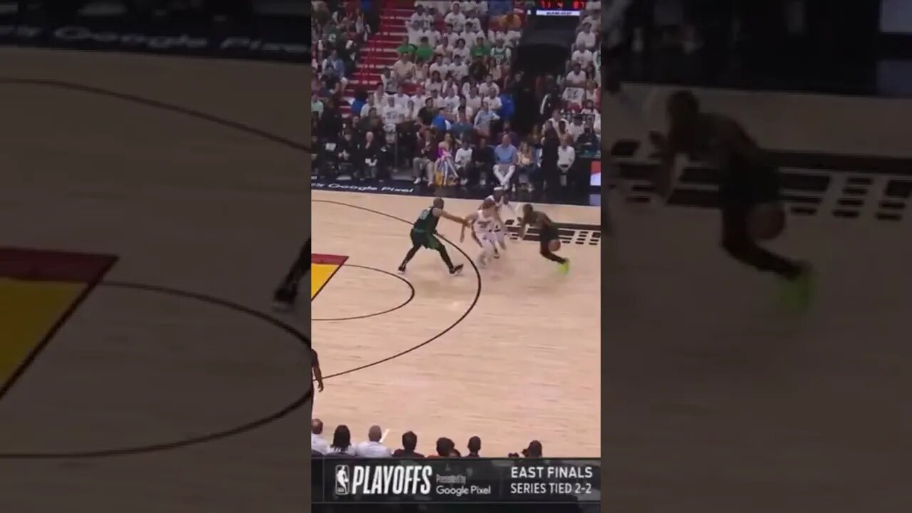 Jaylen Brown With A Nasty Dunk Against The Miami Heat