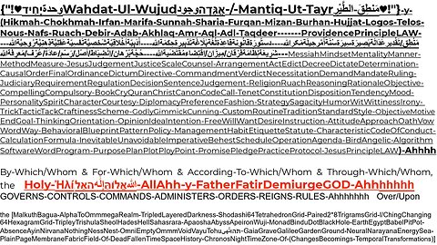 2Wahdat-Ul-Wujud-&-Mantiq-Ut-Tayr-Principle-Law-By-Whom-Allah-GOD-Governs------Part7=Bride-Of-Christ