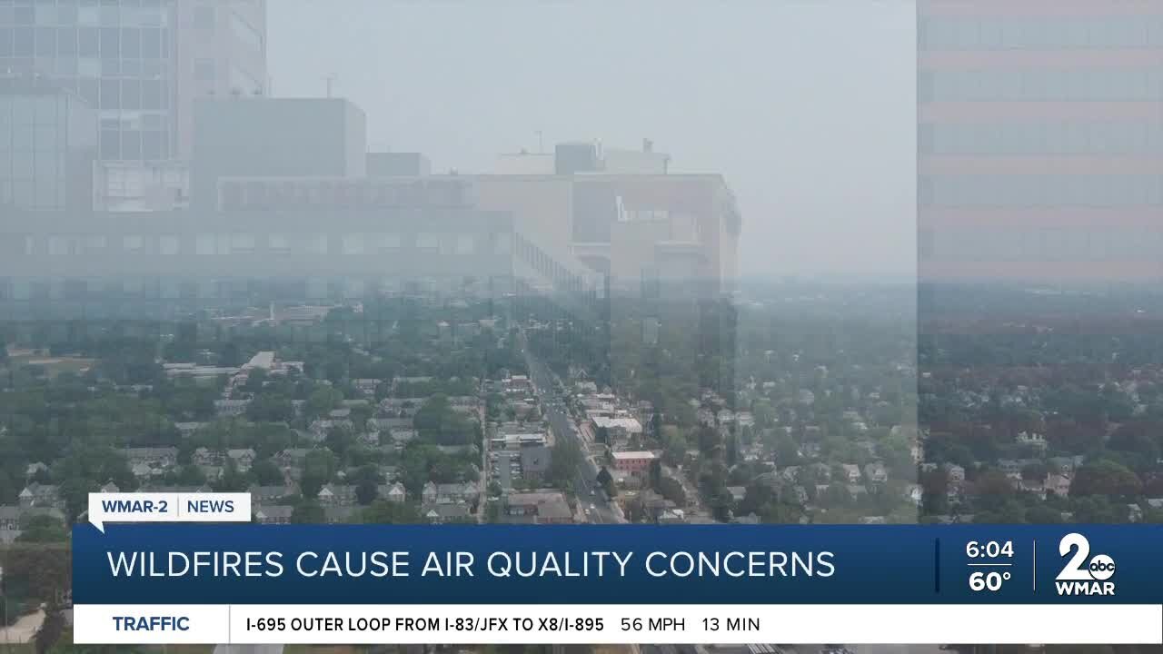 Canadian wildfires continue to cause air quality concerns