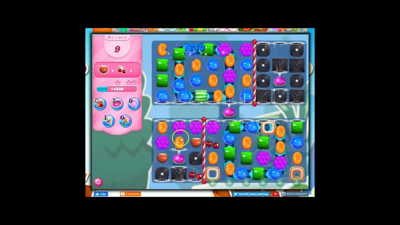Candy Crush Level 3818 Talkthrough, 20 Moves 0 Boosters