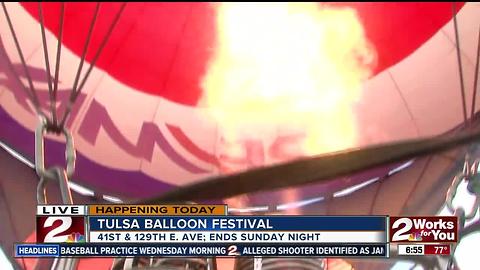 Inside the Remax hot air balloon previewing Tulsa Balloon Festival