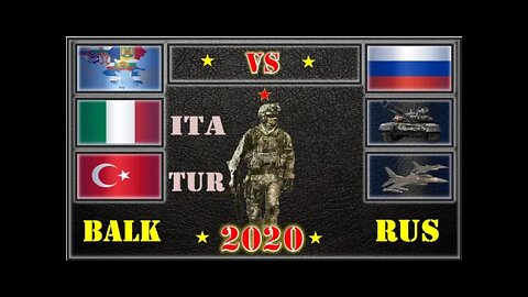 Balkans Italy Turkey VS Russia Military Power Comparison 2021 🇹🇷,Military Power