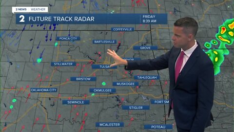 Isolated Storms Friday
