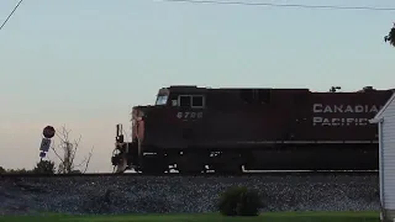 CSX I165 Intermodal Double-Stack Train with Canadian Pacific Power from Bascom, Ohio July 23, 2022