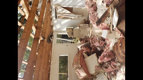 Old Man Cutting the Ceiling Joists.