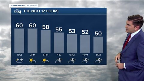 Temperatures around 60 degrees Thursday afternoon