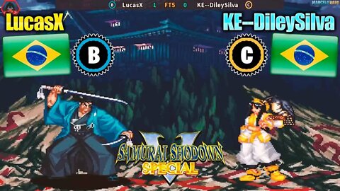 Samurai Shodown V Special LucasX Vs KE DileySilva Brazil Vs Brazil