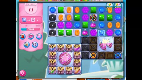 Candy Crush Level 5917 Talkthrough, 21 Moves 0 Boosters