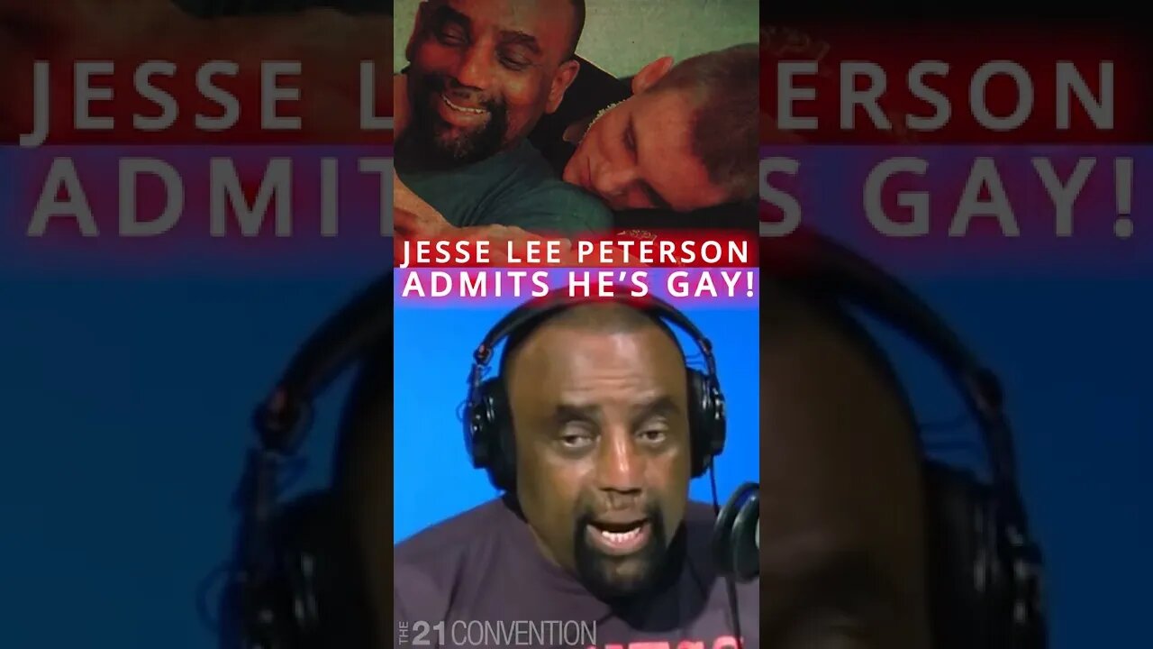 @Jesse Lee Peterson admits he's GAY -through his own logic!