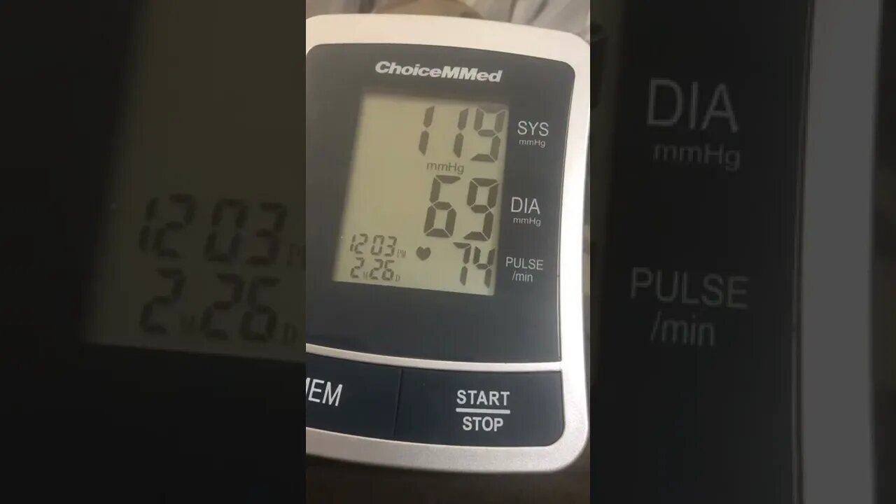 Heart rate and blood pressure suddenly normal, plus suddenly yawning sleepy.