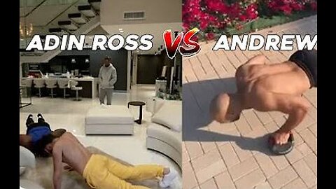 Adin Ross Battles Andrew Tate in Push Up Challenge