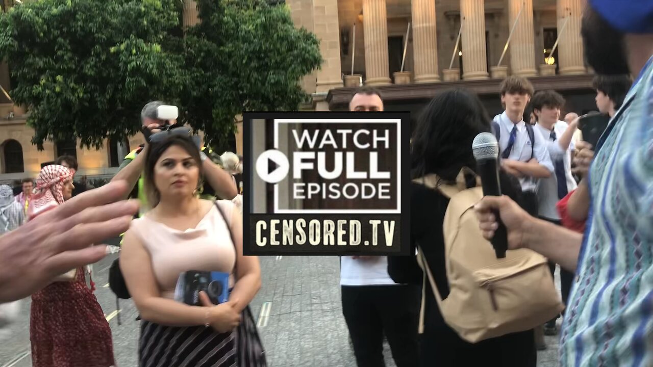 One Bogan and Hundreds of pro-Palestine protestors rally in Brisbane⚡️