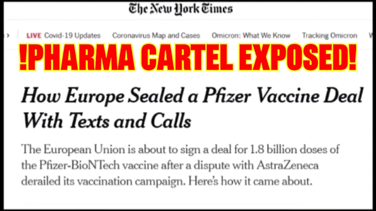 🔴Pharma Cartel Revealed ⚖ MUST KNOW🔴