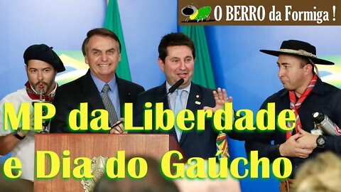 Bolsonaro sanciona MP da Liberdade Econômica e homenageia Dia do Gaúcho e da Revolução Farroupilha