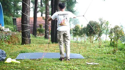 SOLO CAMPING - BERKEMAH DI SAAT HUJAN DAN MENIKMATI SECANGKIR KOPI. ASMR-19