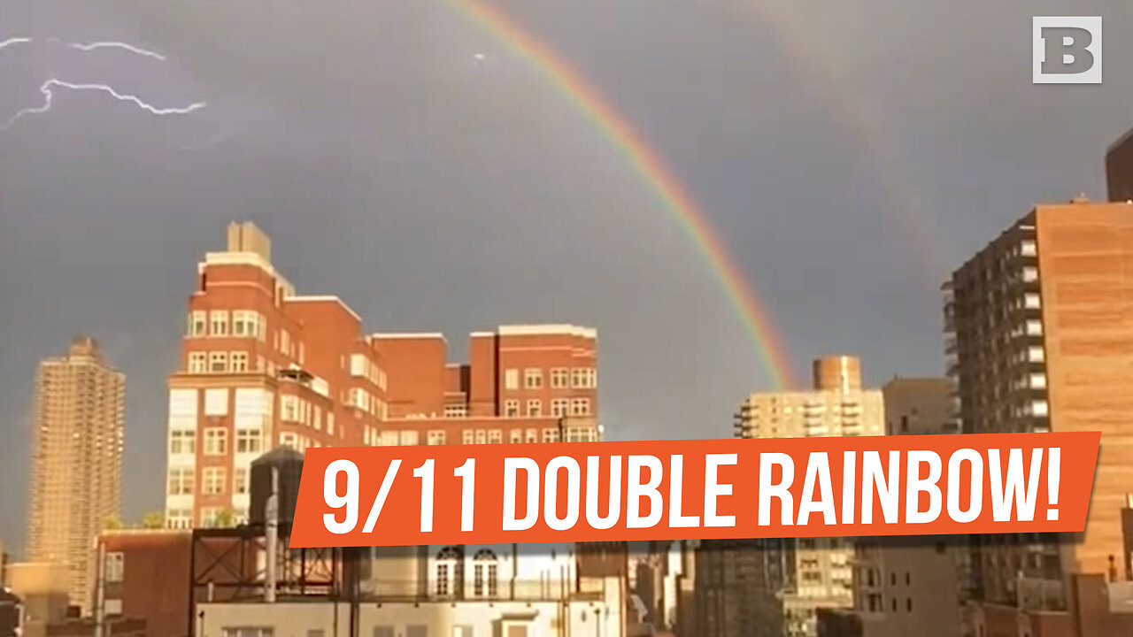 BEAUTIFUL! Double Rainbow Seen as Storms Pass Through NYC on 9/11