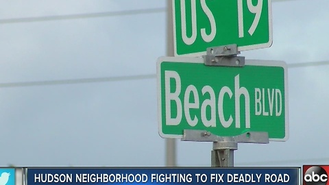 Hudson neighborhood fighting to fix deadly road