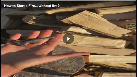 Tips on how to start a fire using a flint rod