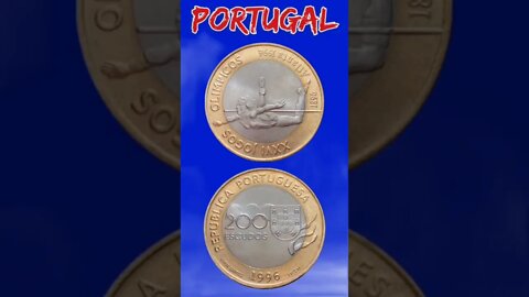 Portugal 200 Escudos 1996.#shorts #education #coinnotesz