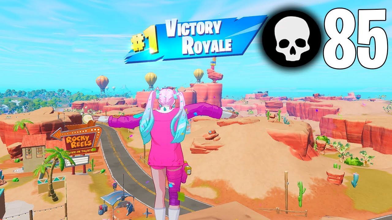 85 Elimination Wins the Entire Game Solo vs. Squads- Fortnite