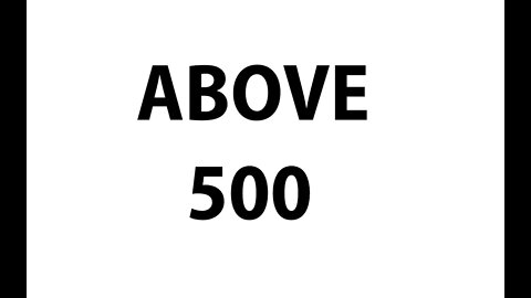 ABOVE 500 - BIBLE TEACHING - CHRISTIAN VIDEO