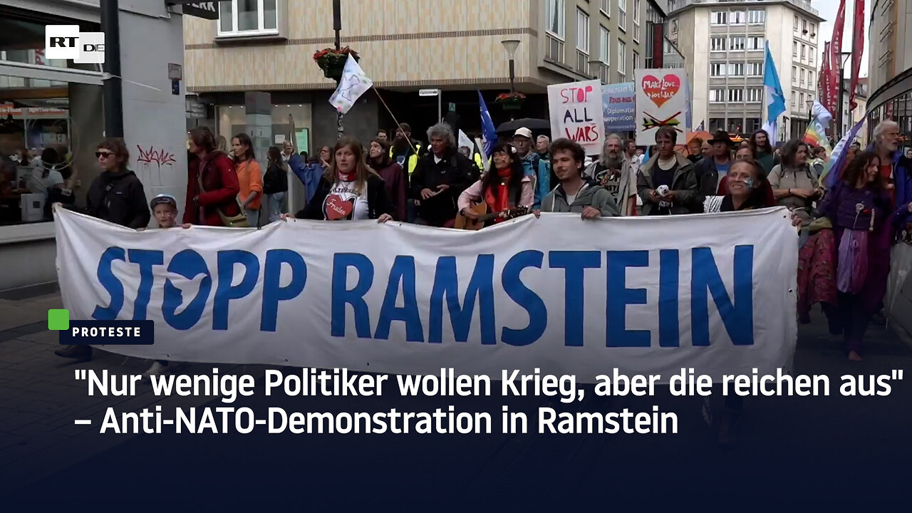 "Nur wenige Politiker wollen Krieg, aber die reichen aus" – Anti-NATO-Demonstration in Ramstein