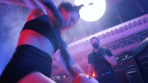 Martial arts combat between two women2