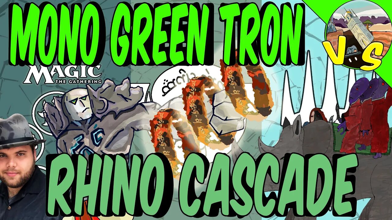 Mono Green Tron VS Rhino Cascade｜Triple One Ring! ｜Magic the Gathering Online｜Modern