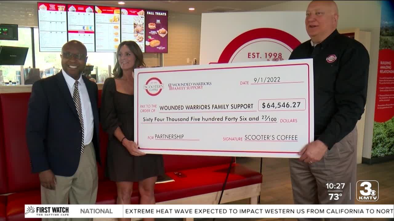 Scooters presents $64K to Wounded Warriors Family Support