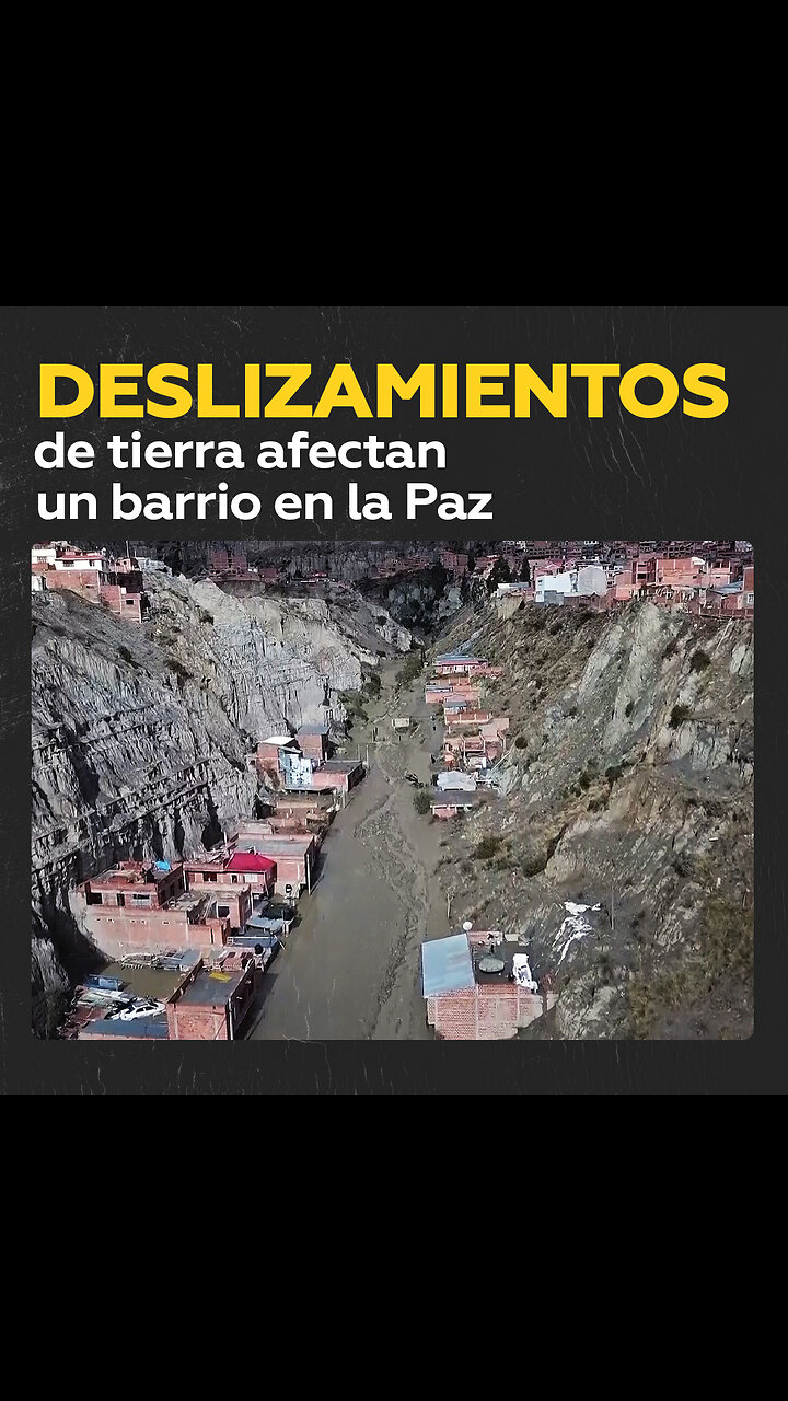 Las primeras lluvias tras meses de sequía causan un desprendimiento en un barrio de La Paz