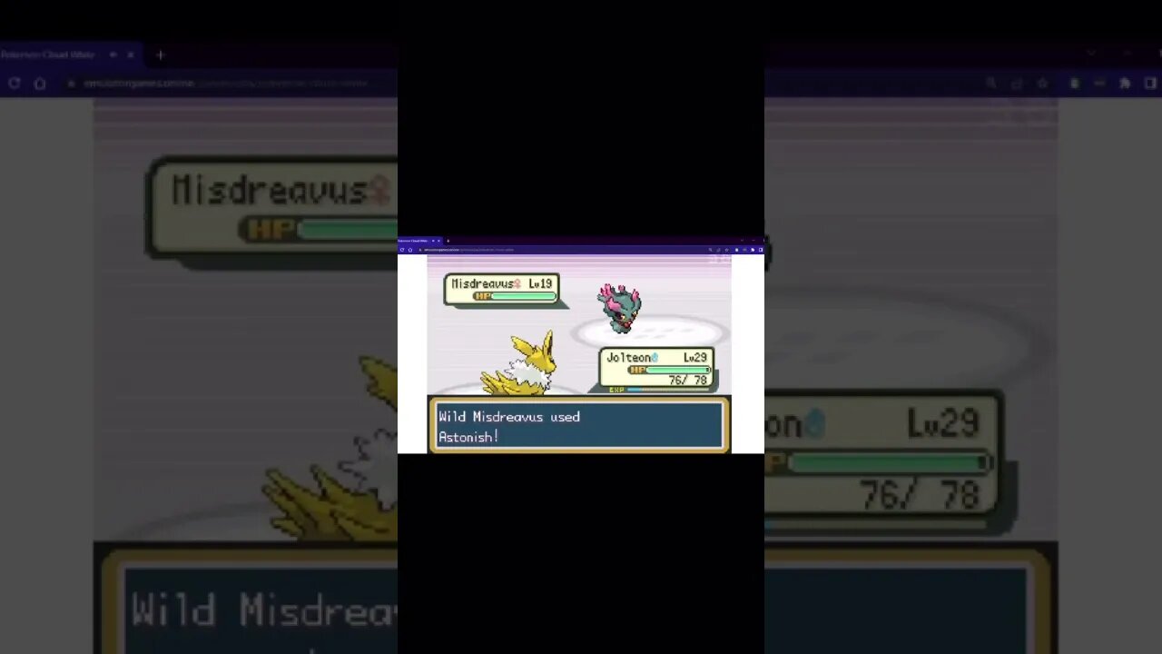 Pokémon FireRed - Wild Misdreavus Used Astonish!