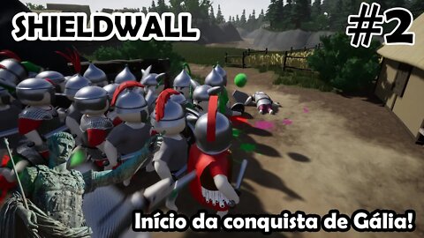 Bora conquistar Gália, agora vai! Shieldwall - Simulador de Guerra - Gameplay PT-BR