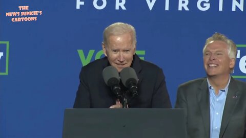 Biden: "The real reason I'm here tonight is my wife.. Terry is gonna be her boss."