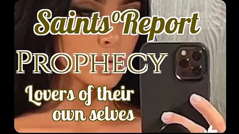 1928. PROPHECY 📜 2 Timothy 3:2 [Lovers of Self]