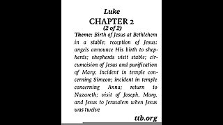 Luke Chapter 2 (Bible Study) (2 of 2)