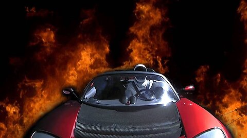 The Tesla Roadster Should Be Melting... {SPACE IS FAKE}