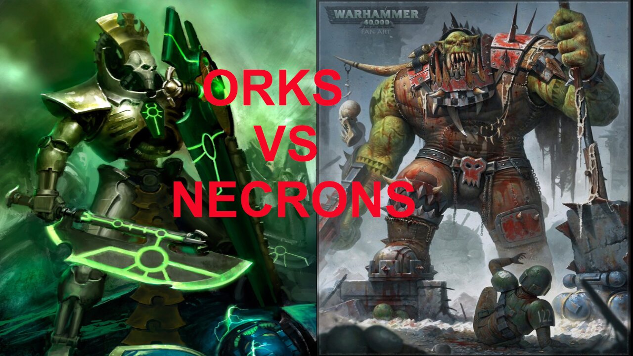 WARHAMMER 40K 10TH EDITION BATTLE REPORT: ORKS VS NECRONS DOUBLEHEADER #new40k