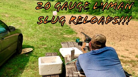 Lyman 20 Gauge Pellet Slug Reloads Range Testing!