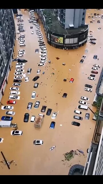 Severe flooding occurred in Fujian province in southeast China after the passage of Typhoon Doksuri