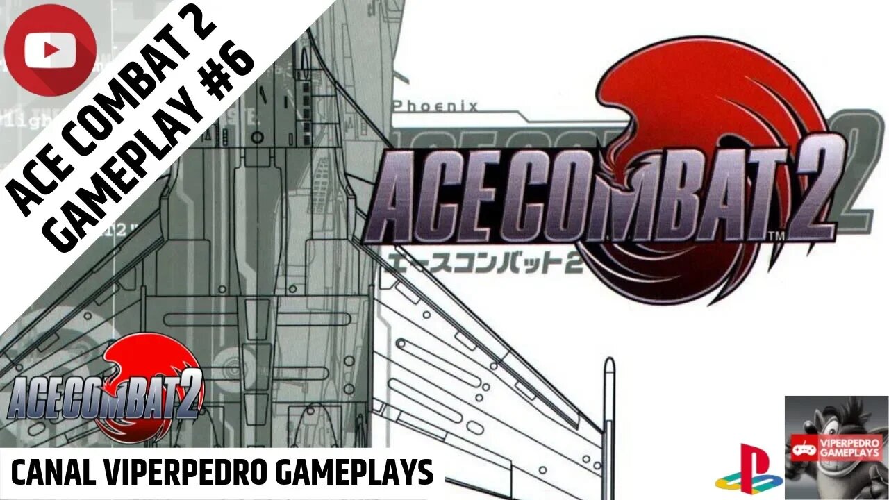 Ace Combat 2 [PlayStation] | Gameplay #6 (LIVE) | QUASE ZERANDO O JOGO!!!