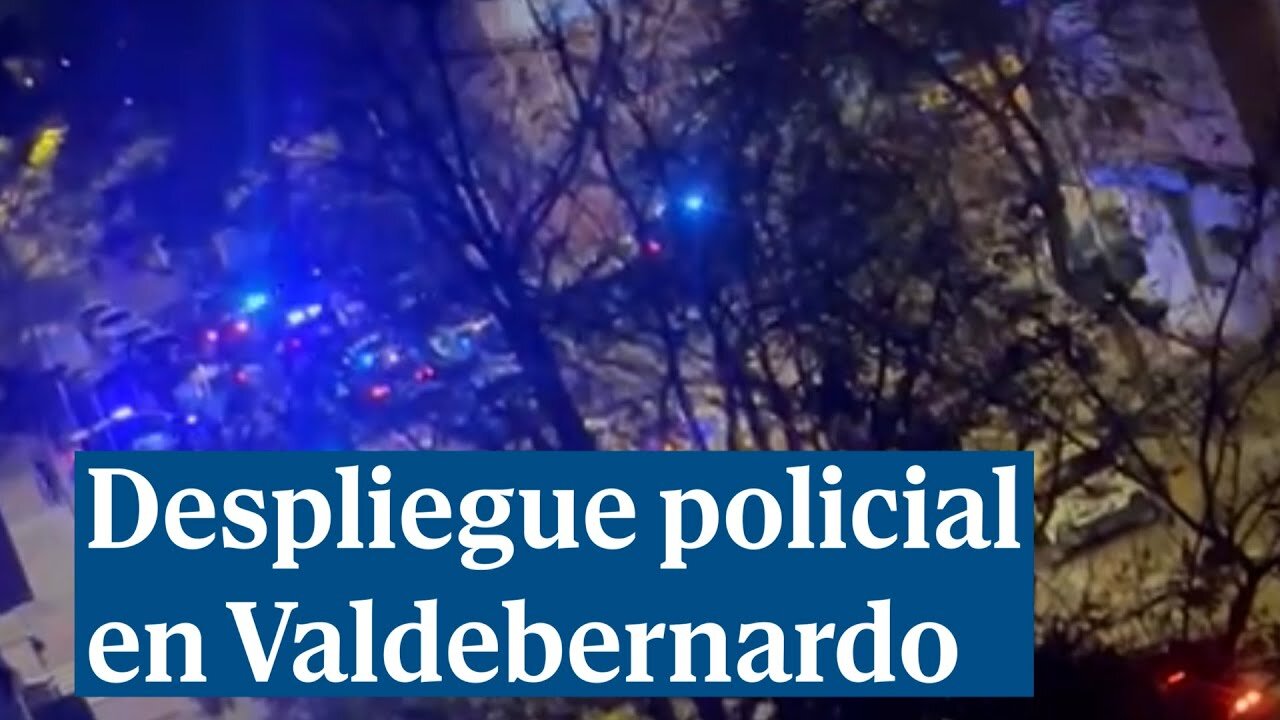 Masivo despliegue de policías en Valdebernardo tras intentar los vecinos impedir la detención de dos