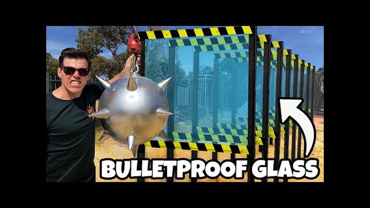 How Many Bulletproof Glass Windows Stops This Wrecking Ball