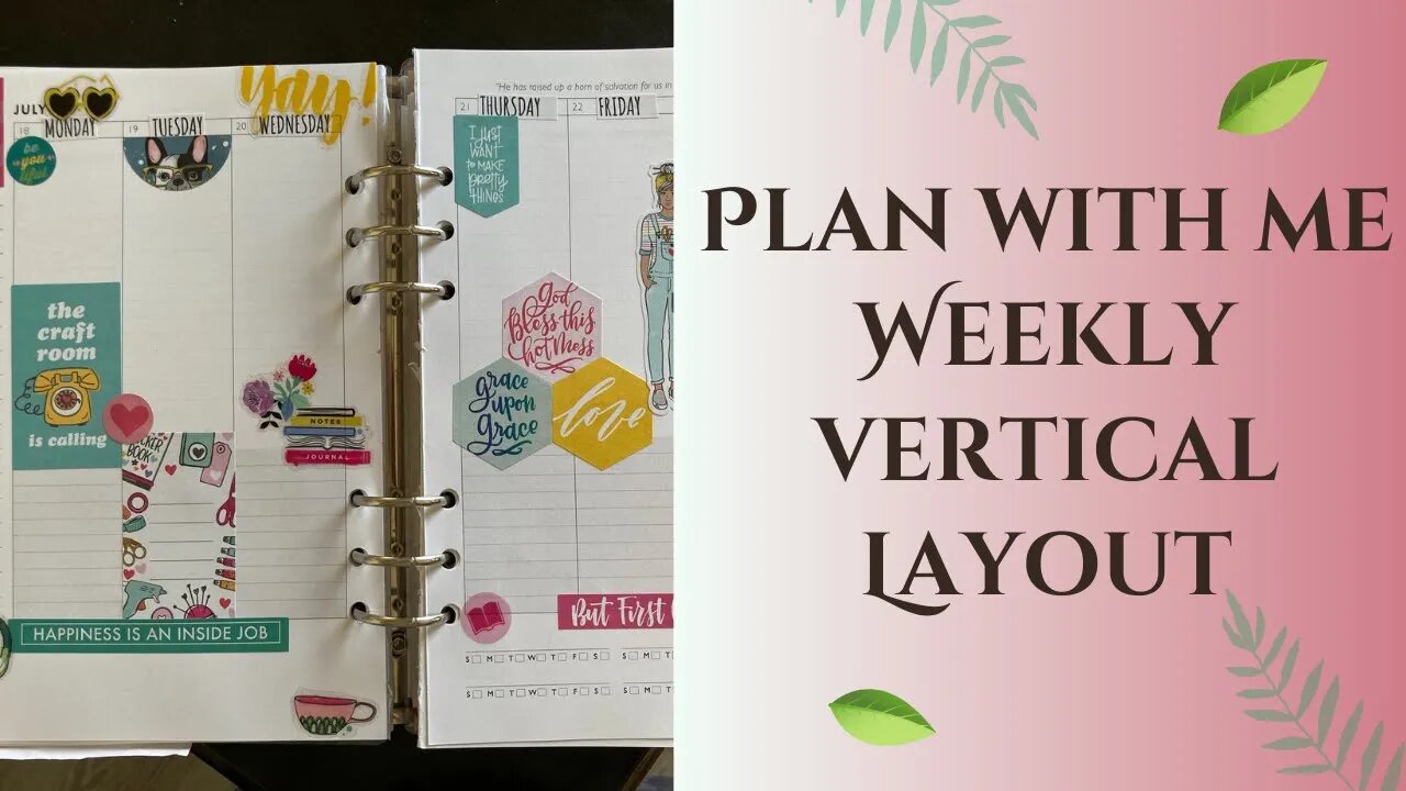 Let's chat & plan - weekly plan with me