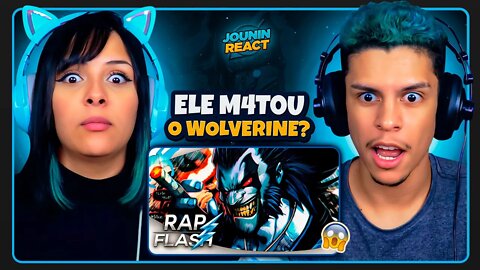 Rap do Lobo (DC Comics) - O FIM DA LIGA DA JUSTIÇA // Flash Beats | [React em Casal] 🔥