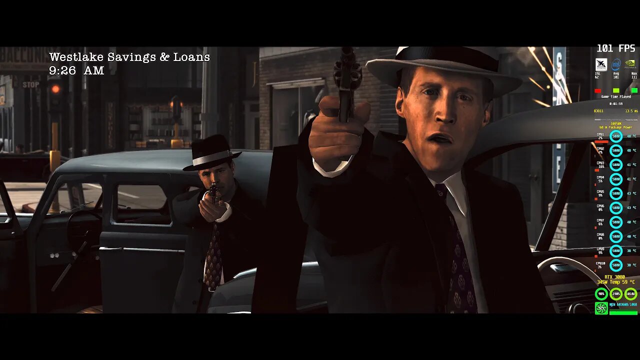 L.A. Noire RTGI Raytracing 4K HDR FPS Fix