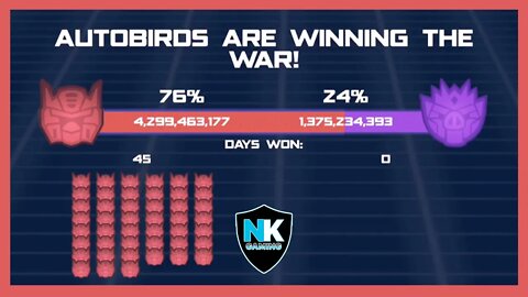 Angry Birds Transformers 2.0 - War Pass Day 45 Results + Cosmos & Optimus Maximus In Action