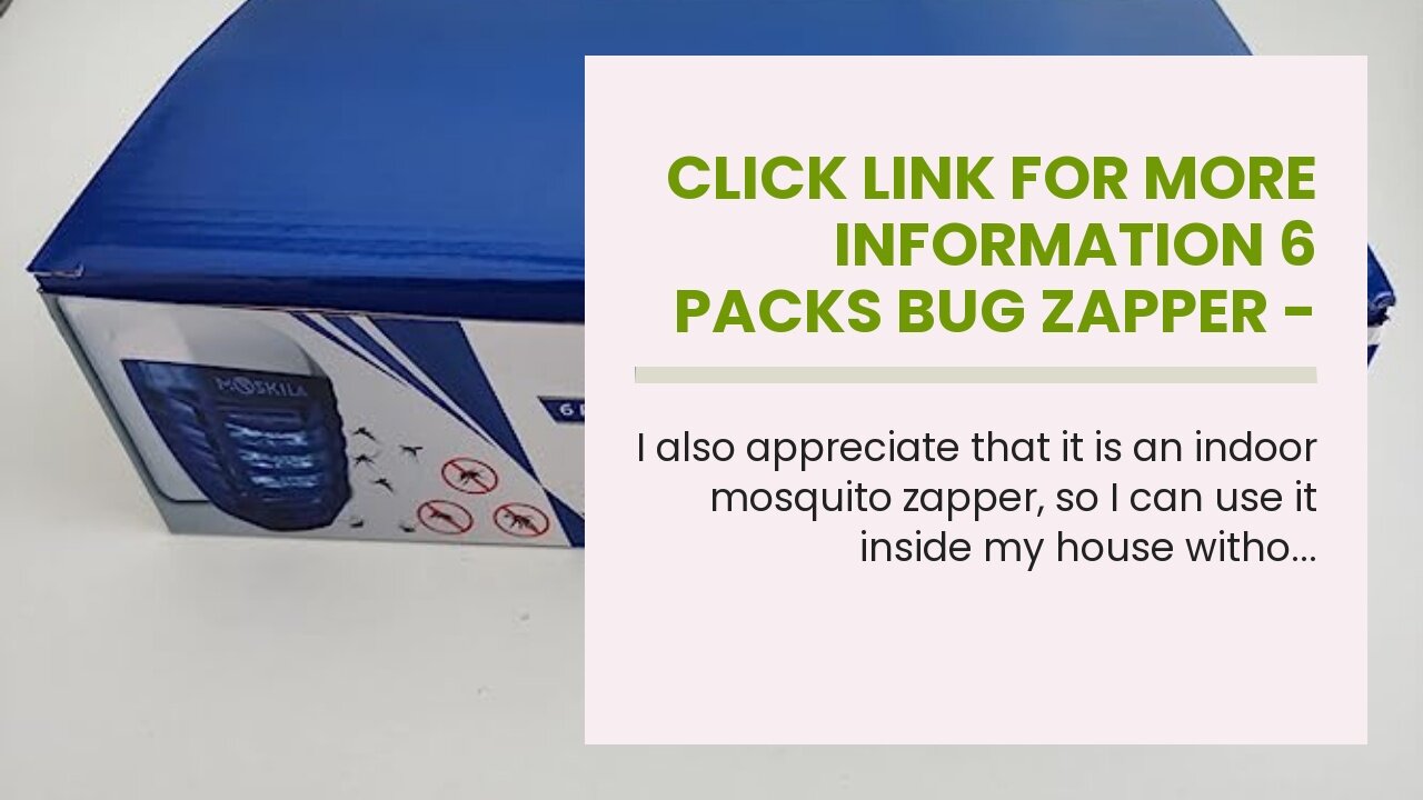 Click link for more information 6 Packs Bug Zapper - Mosquito Killer Indoor - Fly Killer - Elec...